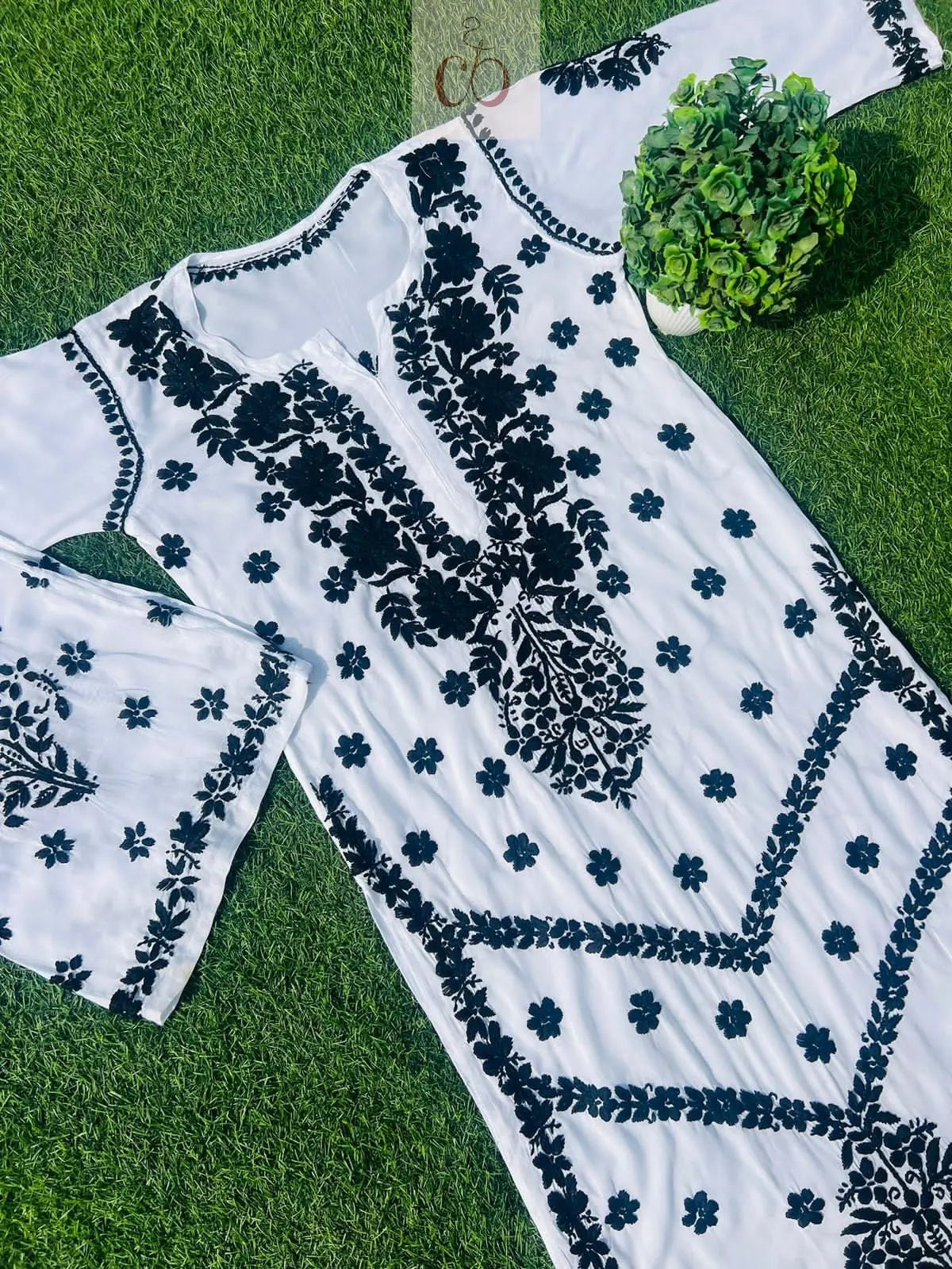 Modal Chikankari Plazo Set - Chikankari official