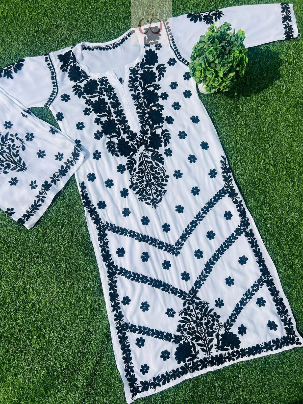 Modal Chikankari Plazo Set - Chikankari official