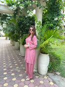 Modal Co - ord butter soft crafted Set - Chikankari official