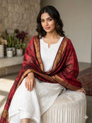 Modal Co-ord Set with Chikankari Rose Work | Chikankari Official - Chikankari official