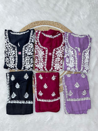 Modal Co ord Stylish Set - Chikankari official
