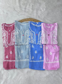 Modal Co ord Stylish Set - Chikankari official