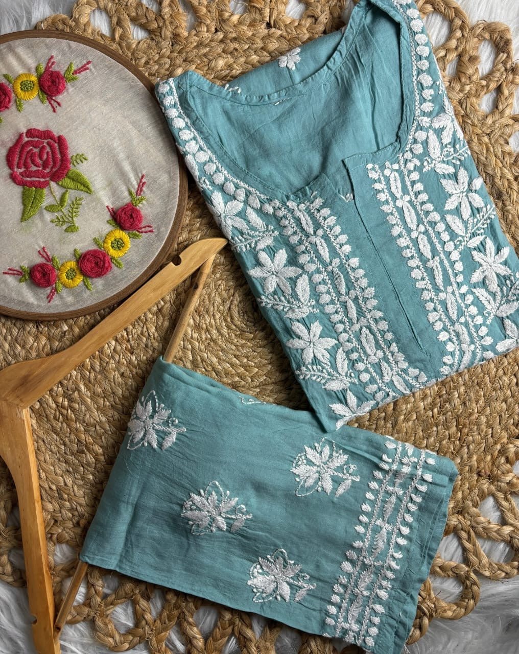 Modal Corton Exclusive New Concept plazzo Combo - Chikankari official