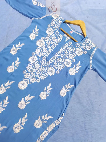 modal cotton Chikankari kurta ( Special) - Chikankari Official