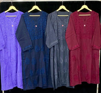 Modal cotton chikankari buta in fresh shades - Chikankari official