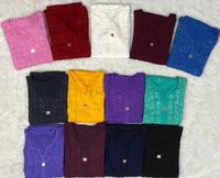 Modal cotton chikankari buta in fresh shades - Chikankari official