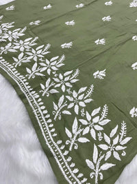 Modal Cotton Chikankari Kurtis Fresh Stocks - Chikankari official