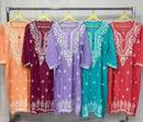 Modal Cotton Chikankari Kurtis Fresh Stocks - Chikankari official