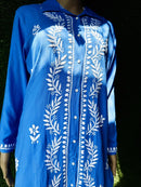 Modal Cotton Fine Embroidery Work Stylish Shirt Pant - Chikankari official