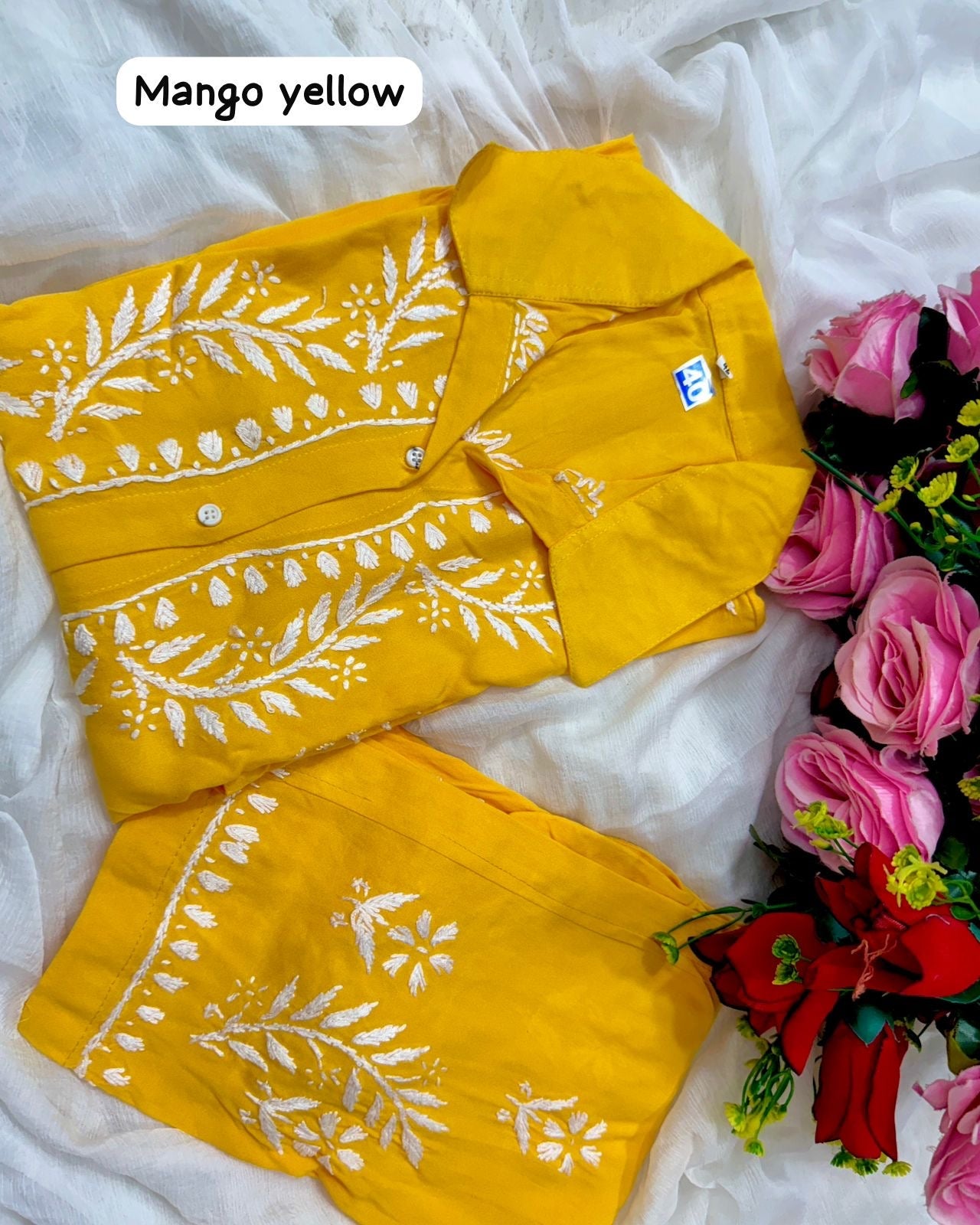Modal Cotton Fine Embroidery Work Stylish Shirt Pant - Chikankari official