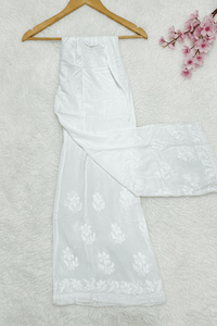 Modal Cotton Free size Plazzo - Chikankari official