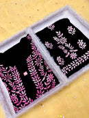 Modal cotton heavywork flowered set - Chikankari official