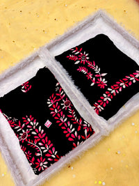 Modal cotton heavywork flowered set - Chikankari official