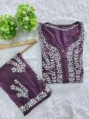 Modal Cotton New concept Chikan Combo. - Chikankari official