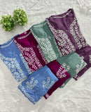Modal Cotton New concept Chikan Combo. - Chikankari official