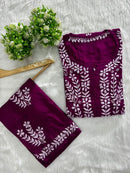 Modal Cotton New concept Chikan Combo. - Chikankari official