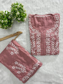 Modal Cotton New concept Chikan Combo. - Chikankari official