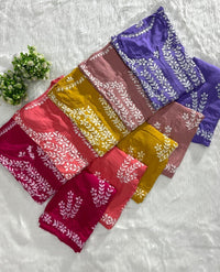 Modal Cotton New concept Chikan Combo. - Chikankari official