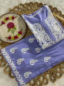 Modal Cotton Plazzo combo Fine rich Embroidery - Chikankari official