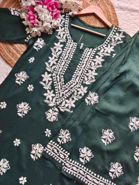 Modal cotton white thread soft combo - Chikankari official