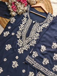 Modal cotton white thread soft combo - Chikankari official