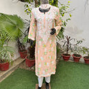 Modal Digital Print kurta - Chikankari official