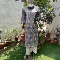 Modal Digital printed Kurtas - Chikankari official