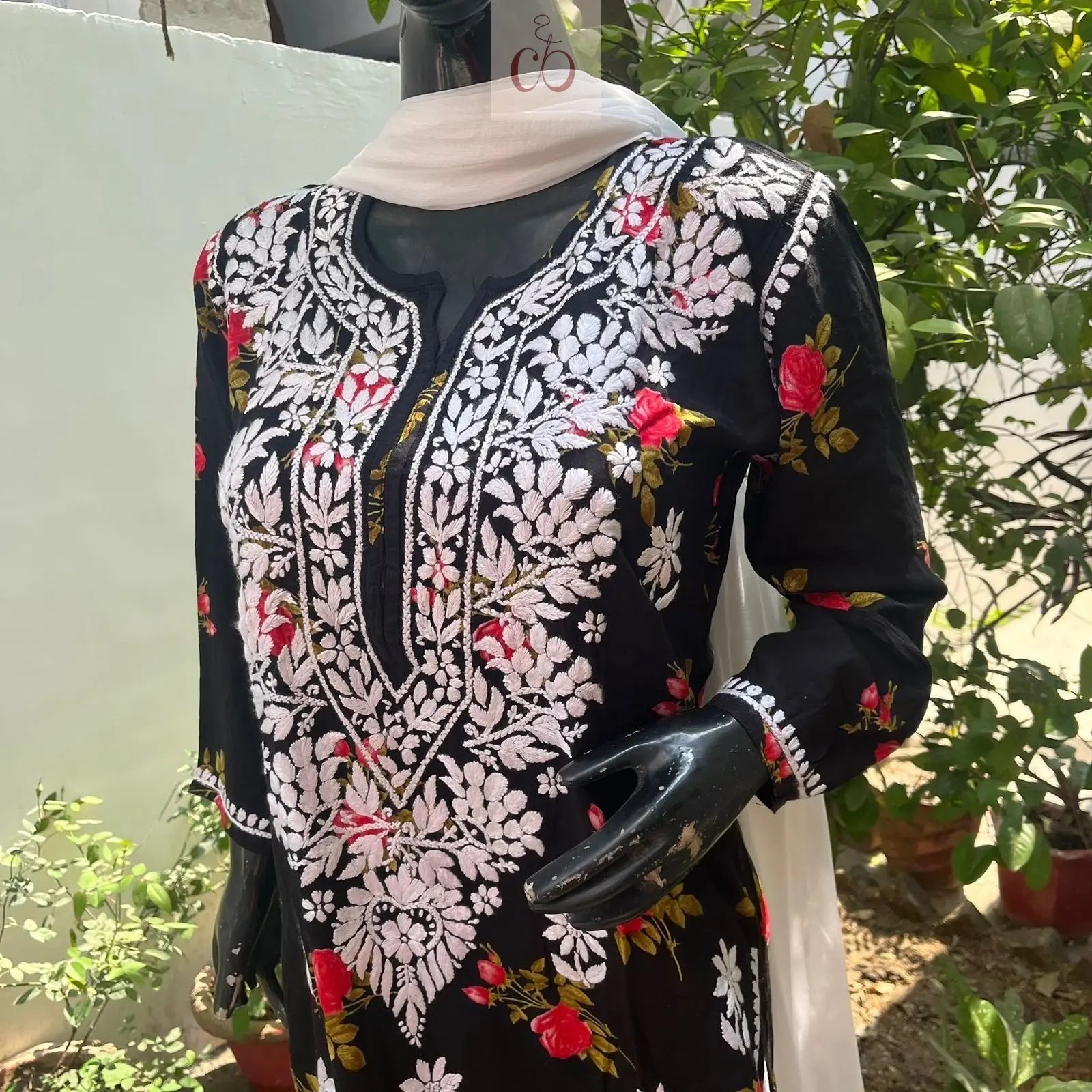Modal Digital printed Kurtas - Chikankari official