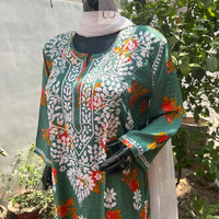 Modal Digital printed Kurtas - Chikankari official
