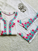 Modal Dual thread soft kurta set - Chikankari official