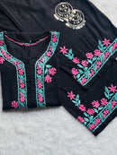 Modal Dual thread soft kurta set - Chikankari official