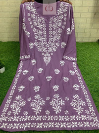 Modal Heavy Daman Kurtis - Chikankari official