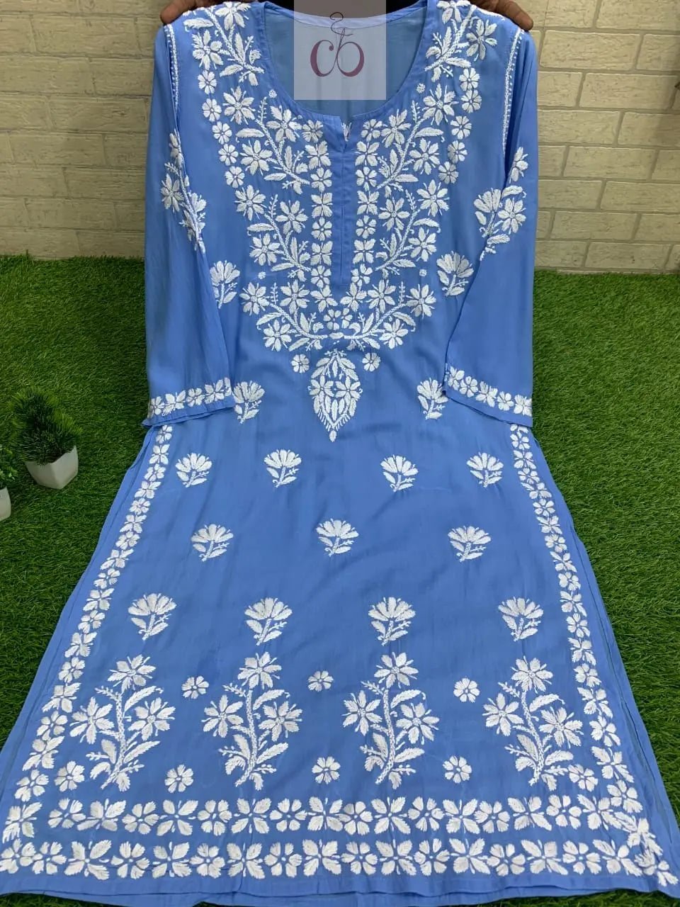 Modal Heavy Daman Kurtis - Chikankari official