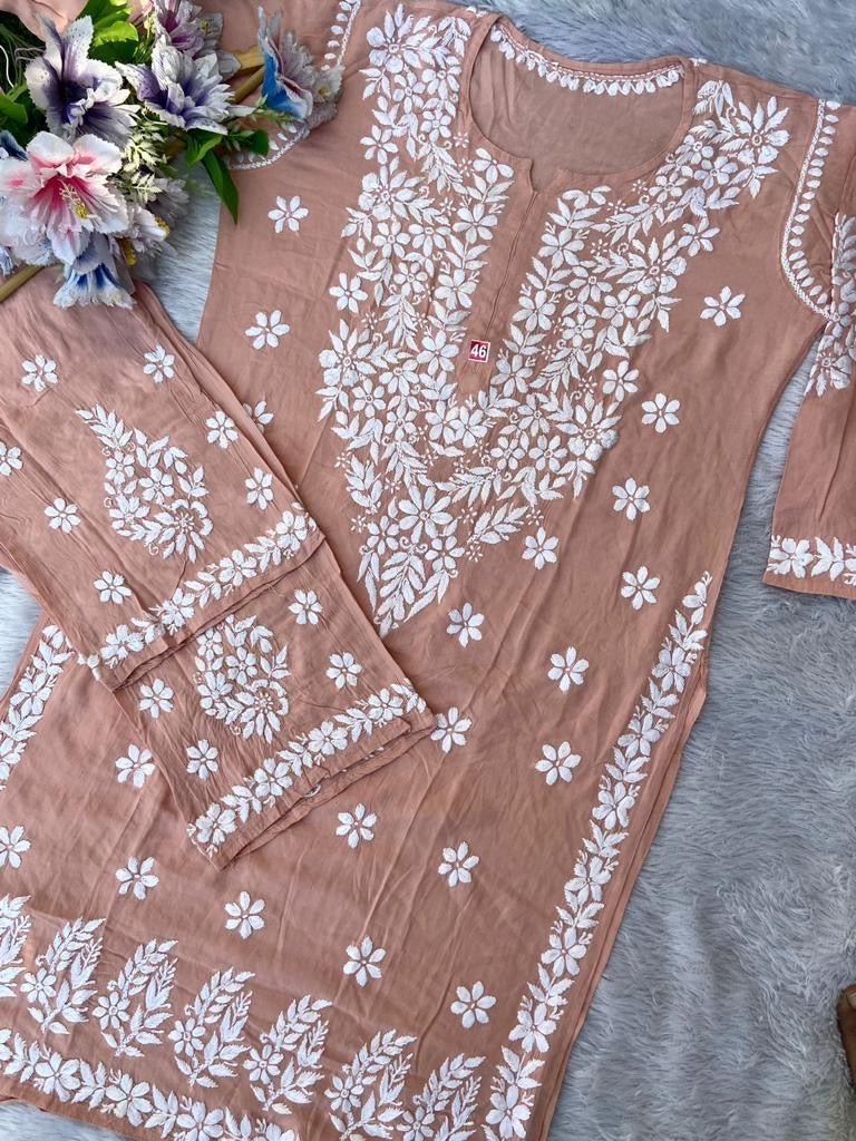 Modal Heavy work Combo - Chikankari official
