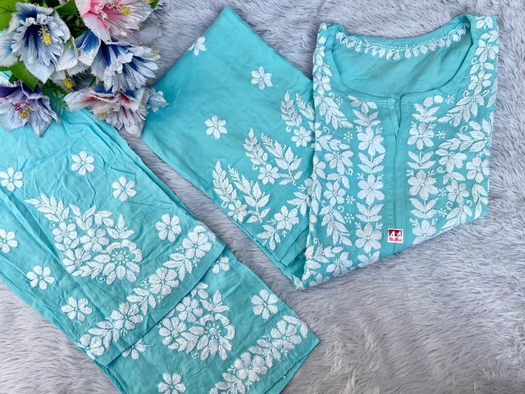 Modal Heavy work Combo - Chikankari official