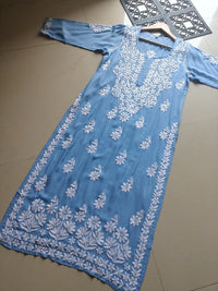 Modal Heavy work Iddat Chikankari Kurta - Chikankari official