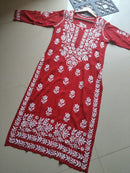 Modal Heavy work Iddat Chikankari Kurta - Chikankari official