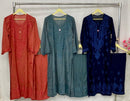 Modal Kurta & Plazzo Tone Worked embroidered - Chikankari official