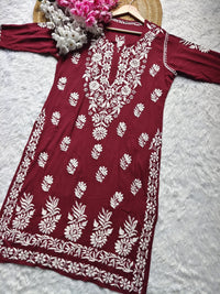 Modal Luxuries Daman Chikan Kurtis - Chikankari official