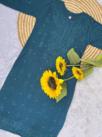 Modal Muqaish Versatile Kurta - Chikankari official