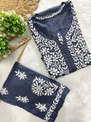 Modal plazzo Combo - Chikankari official