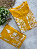 Modal plazzo Combo - Chikankari official
