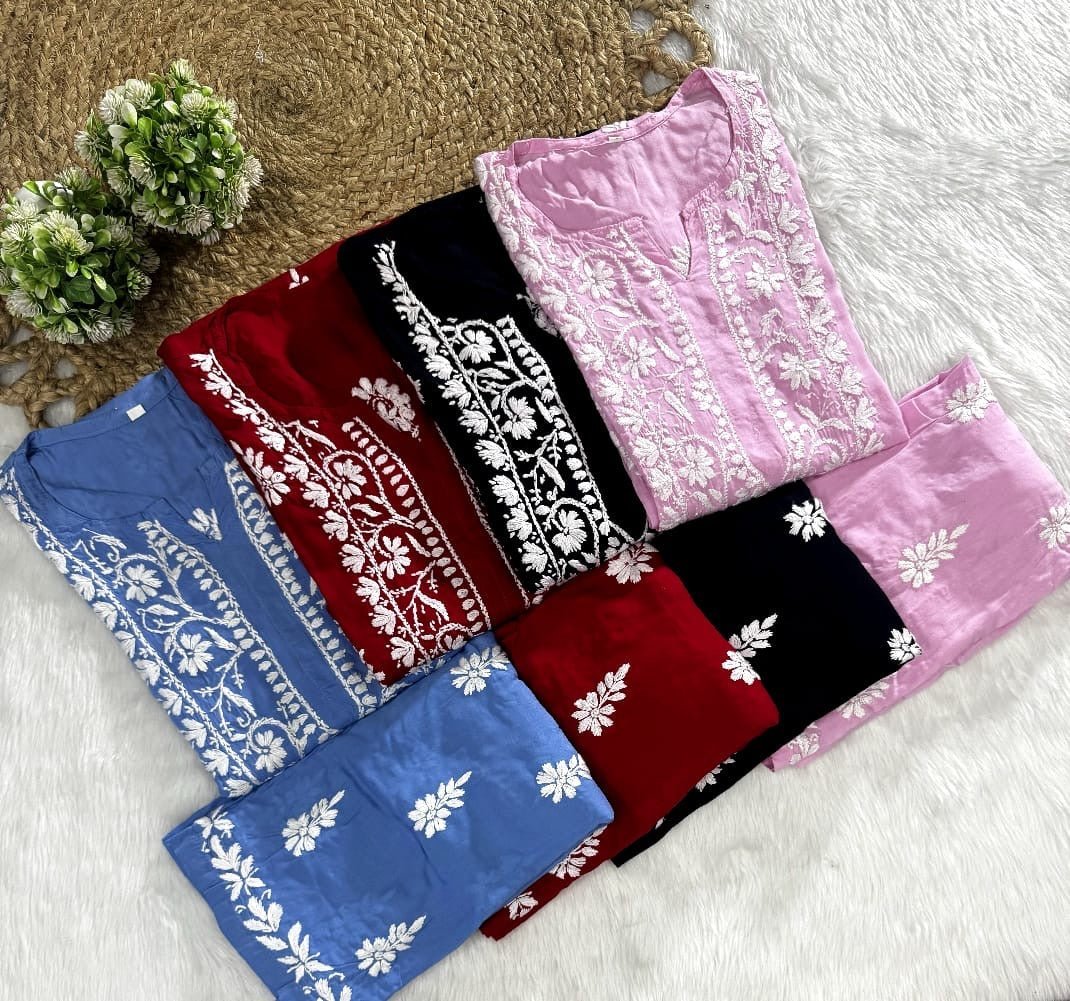Modal Plazzo Combo Feel the comfort Edition - Chikankari official