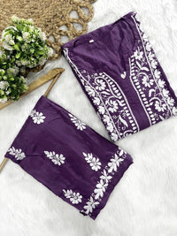 Modal Plazzo Combo Feel the comfort Edition - Chikankari official