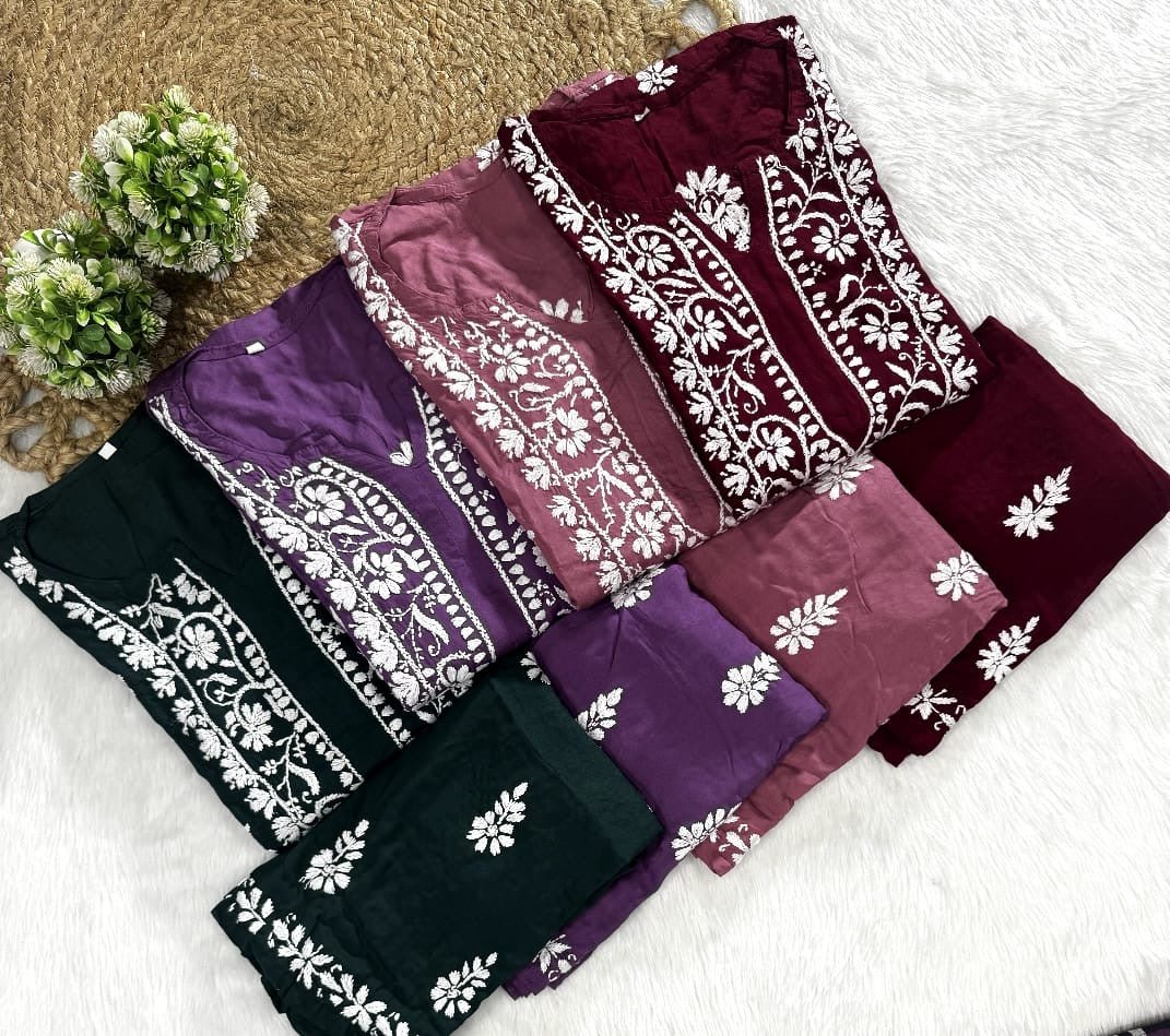Modal Plazzo Combo Feel the comfort Edition - Chikankari official