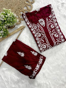 Modal Plazzo Combo Feel the comfort Edition - Chikankari official