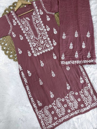 Modal Plazzo Combo Feel the comfort Edition - Chikankari official