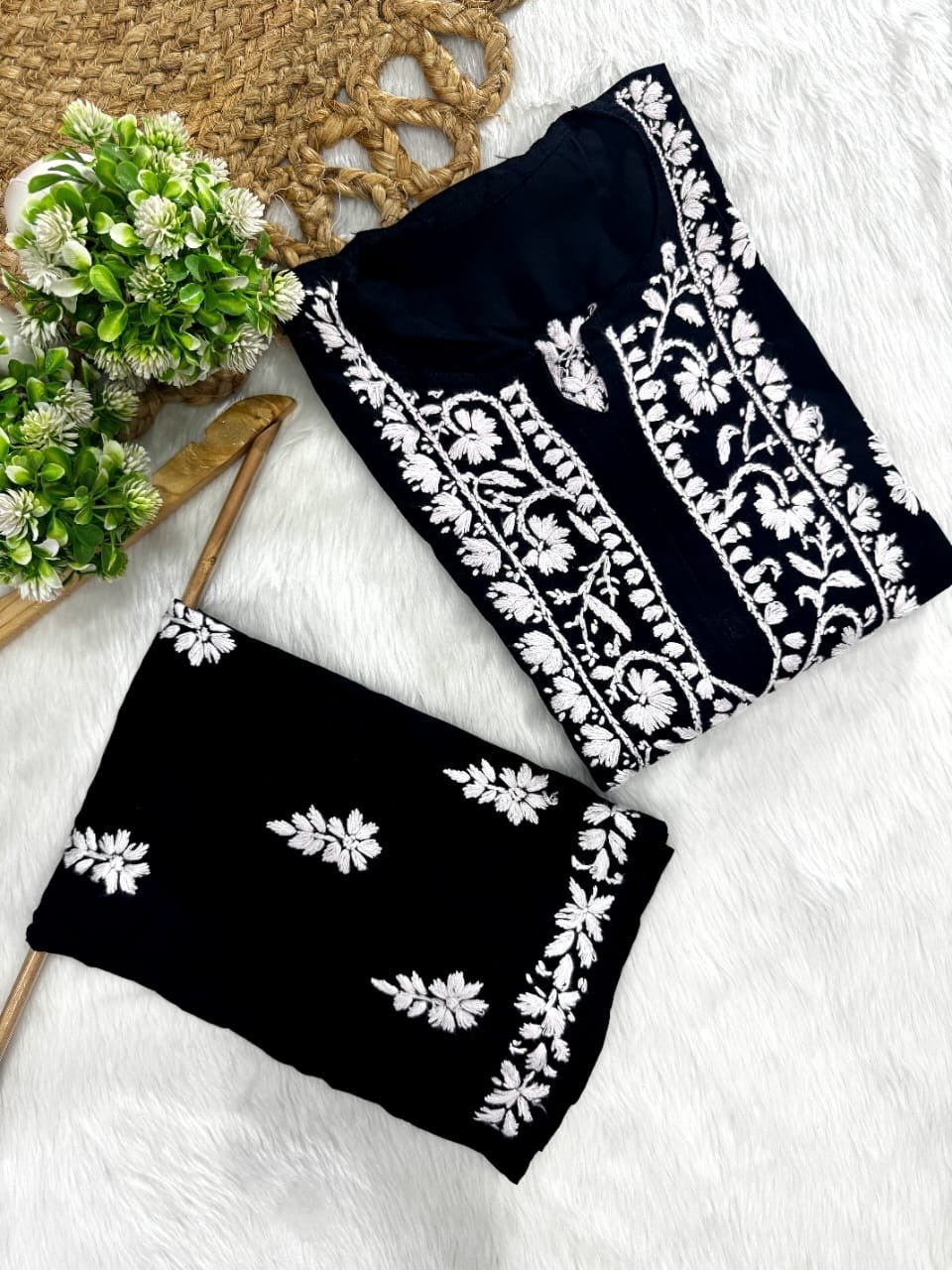 Modal Plazzo Combo Feel the comfort Edition - Chikankari official