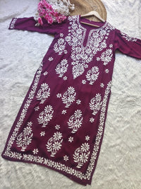 Modal Premium chikankari Big Buta Kurta - Chikankari official