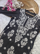 Modal Premium chikankari Big Buta Kurta - Chikankari official